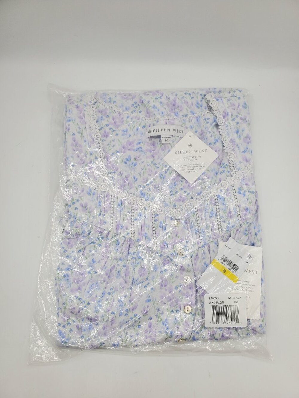 Eileen West Floral Frolic Cotton Pointelle Chemise